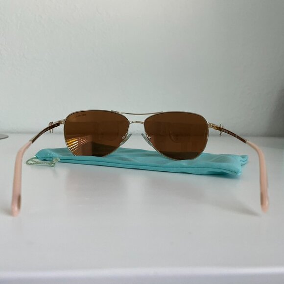 Tiffany & Co. TF3044 Mirrored Aviator Sunglasses - Picture 4 of 12